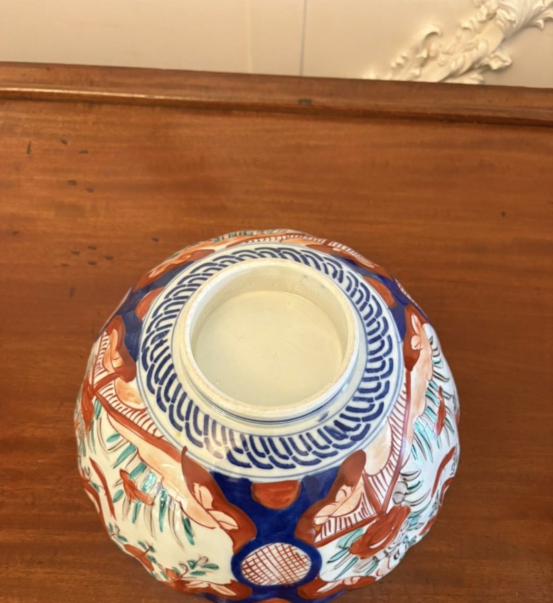 Antique Edwardian Quality Japanese Imari Bowl - Image 6